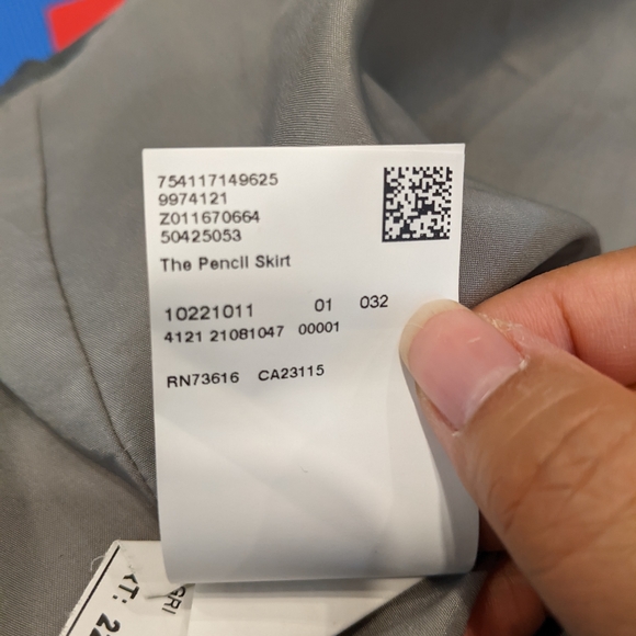 Brand New Hugo Boss The Pencil Skirt High-Waisted Wool Size 8 in Grey - Picture 11 of 13